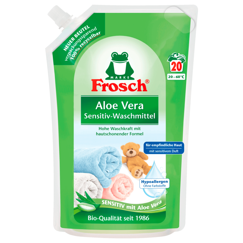 Frosch Aloe Vera Sensitiv-Waschmittel 1,8l 20WL